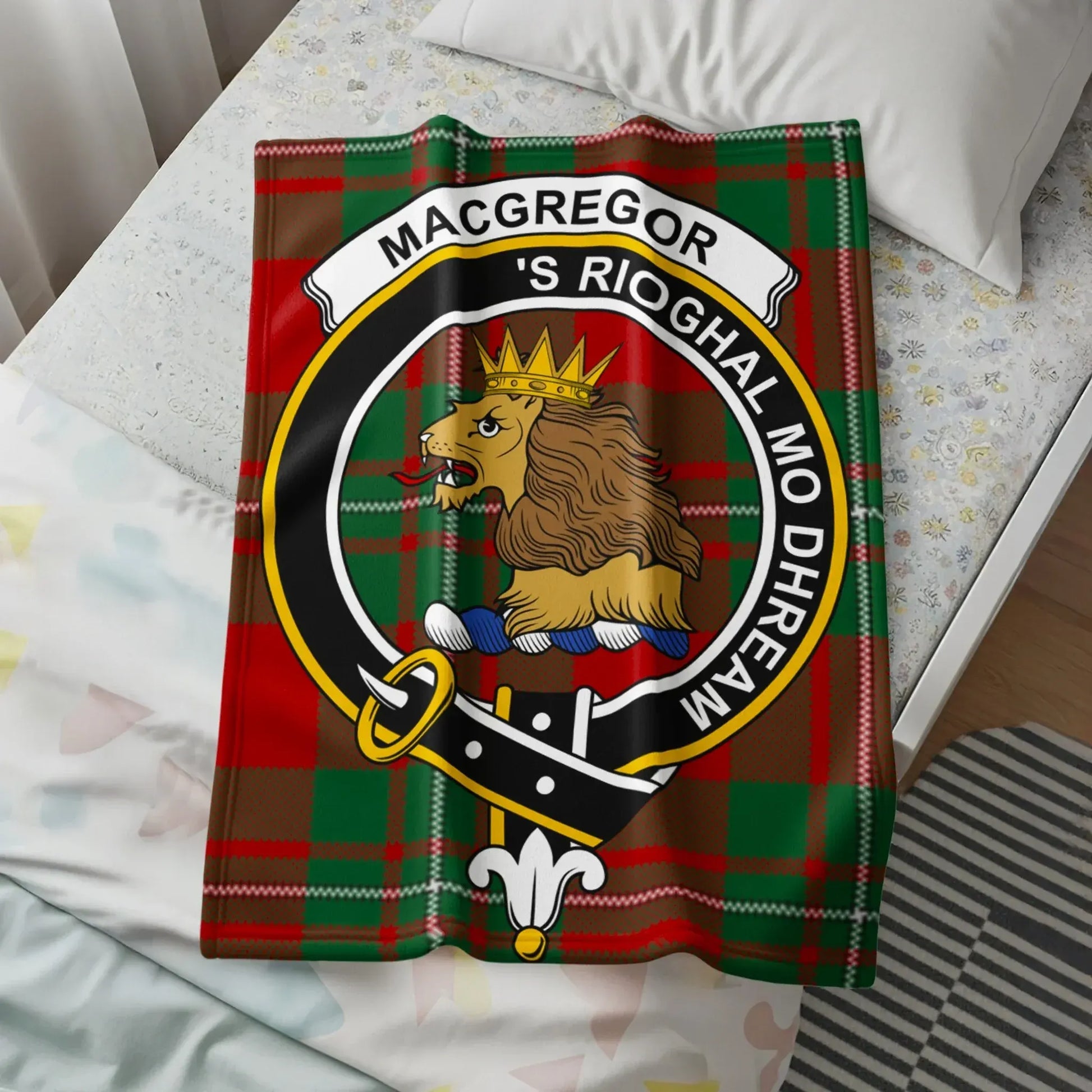 MacGregor Clan Red Green Tartan Blanket product