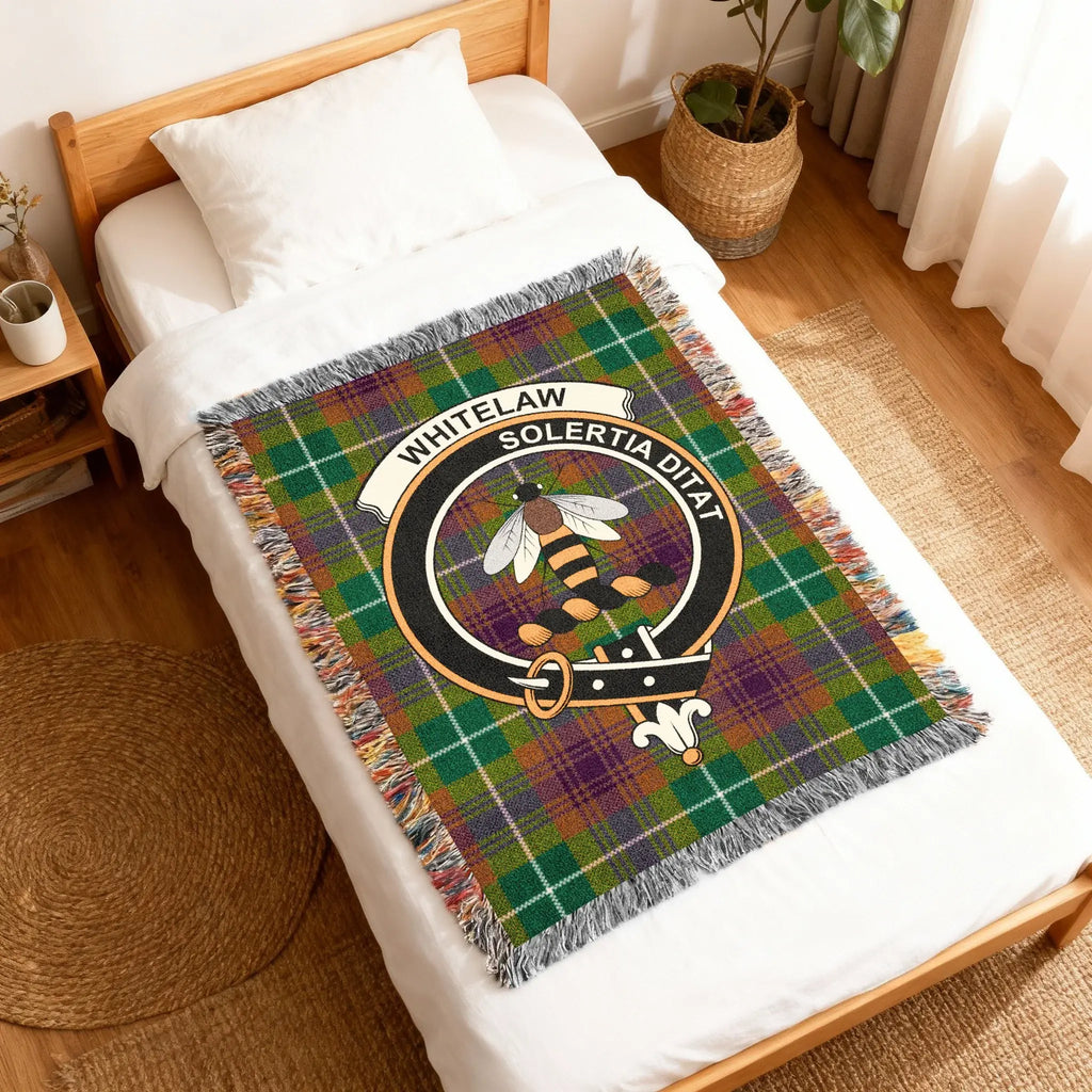 Whitelaw Solertia Ditat Tartan Design Throw Blanket