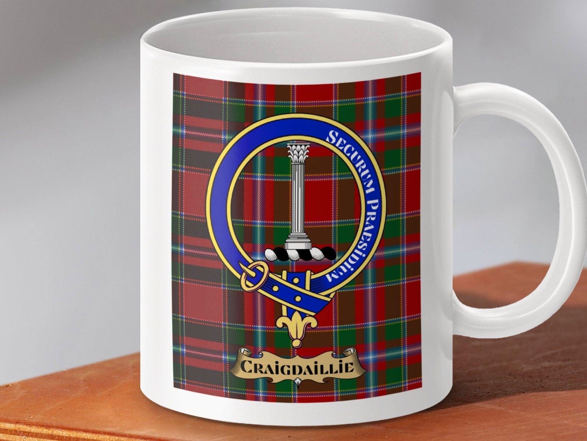 Craigdaillie Tartan Clan Crest Emblem Mug product