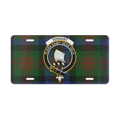 Scottish Clan Tennant Tartan Pattern License Plate product