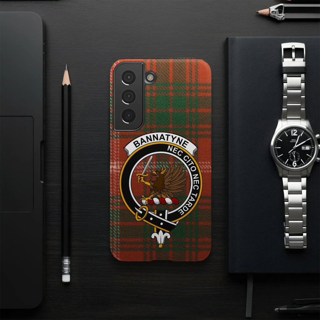 Bannatyne Clan Tartan Crest Phone Case Cover Accessory