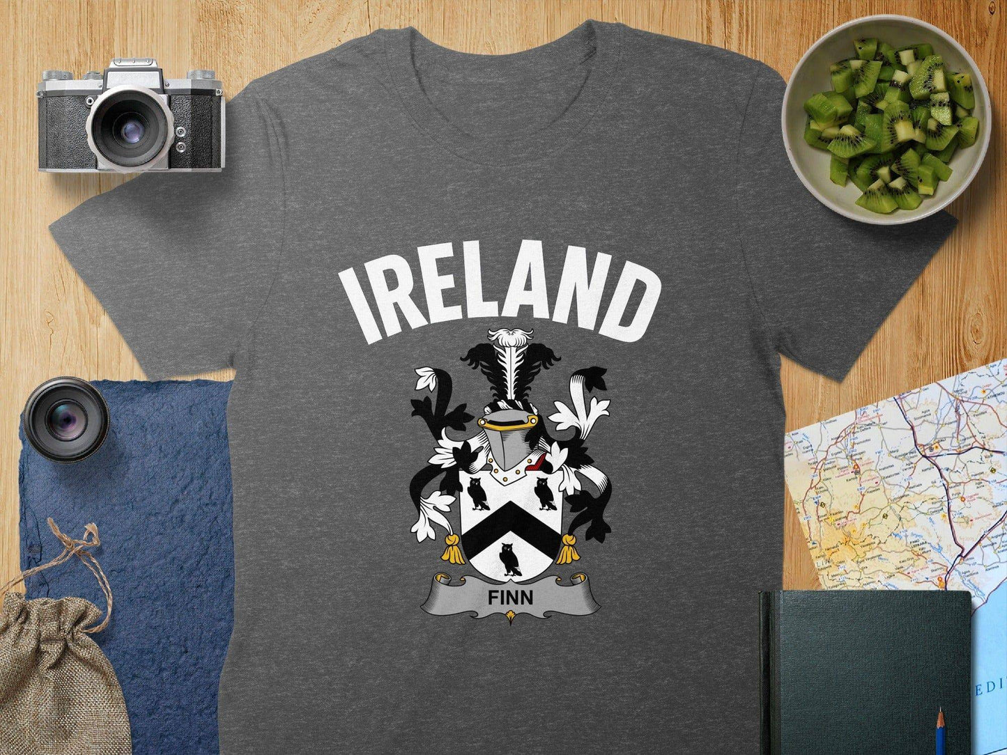 Ireland Finn Family Crest Graphic T-Shirt product type