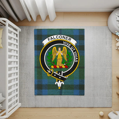 Falconer Vive Ut Vivas Emblem Rug product type