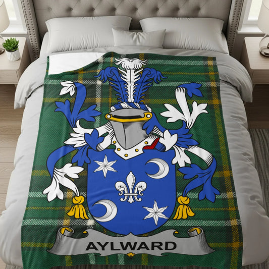Aylward Family Crest Blanket for Any Bedroom product type