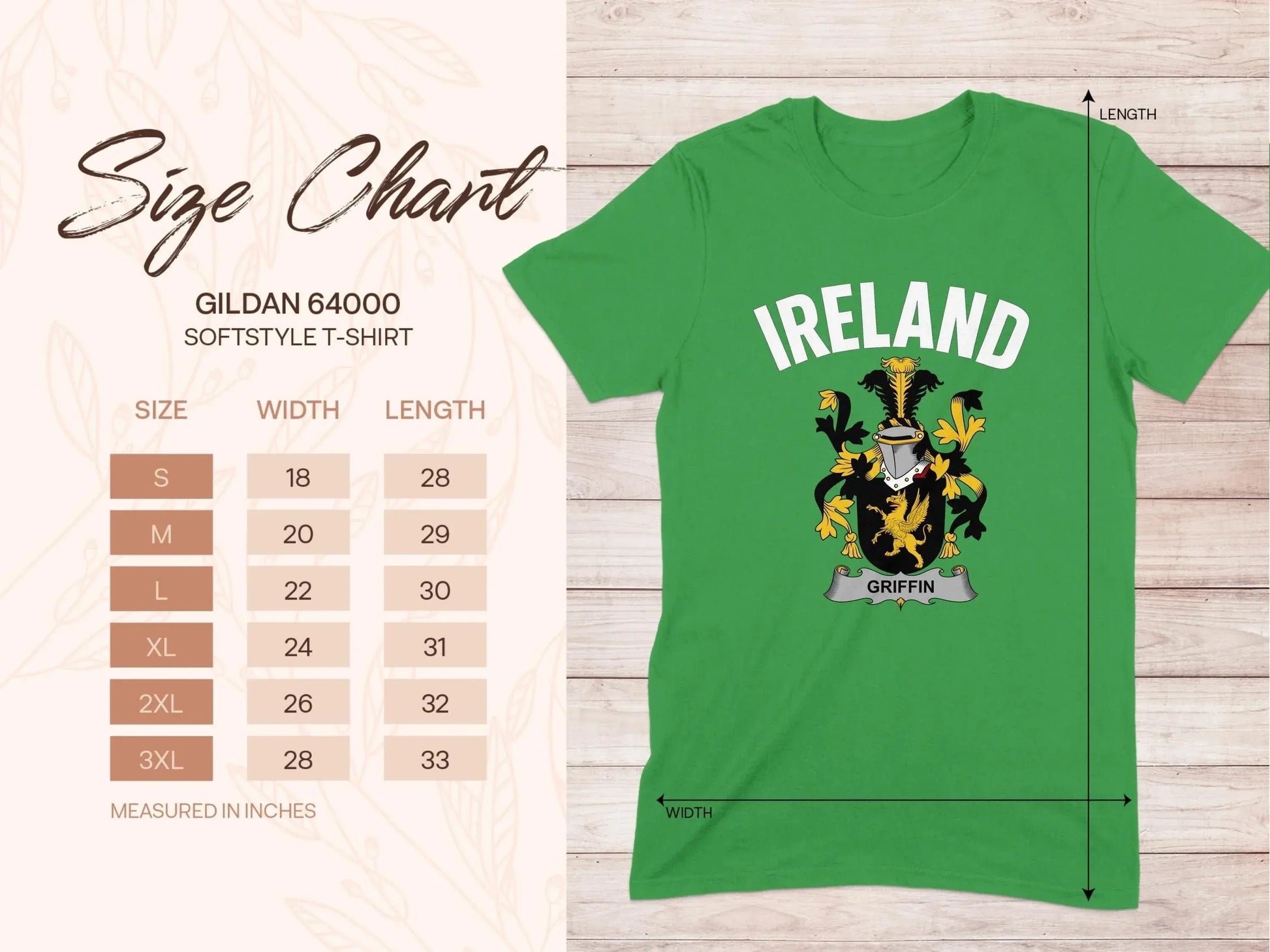 Ireland Griffin Crest Softstyle T-Shirt product type