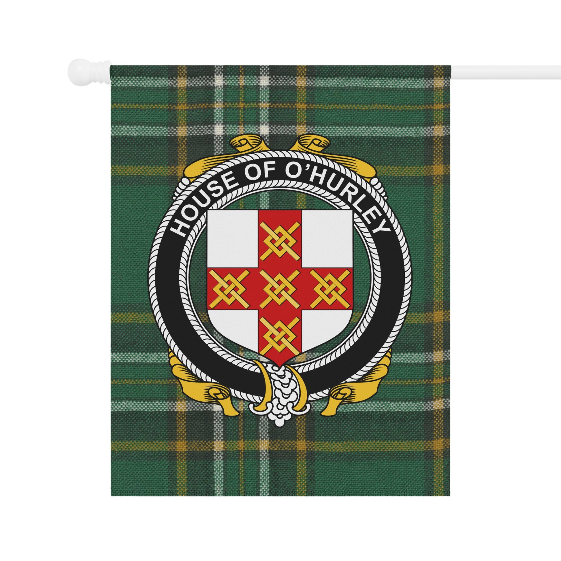 House of O'Hurley Family Crest Flag Decor