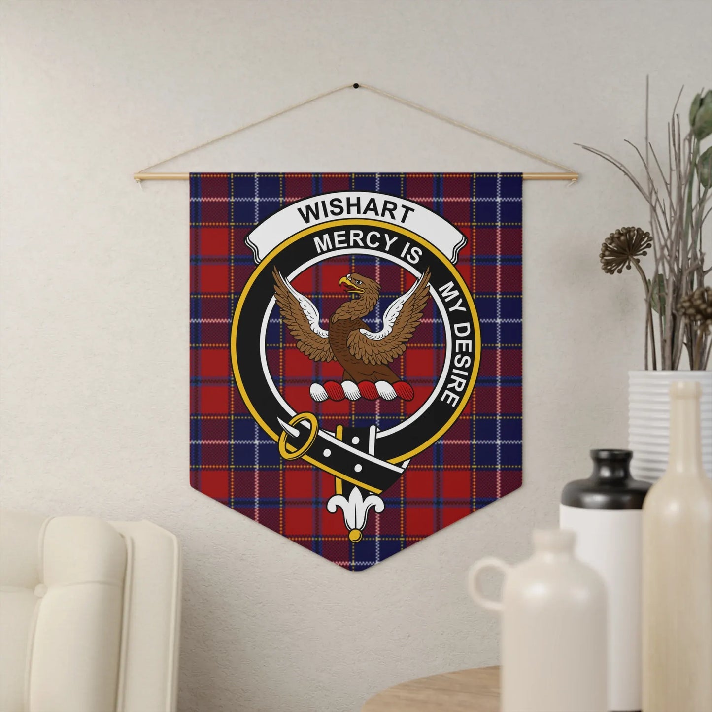 Clan Wishart Crest Tartan Wall Hanging product type