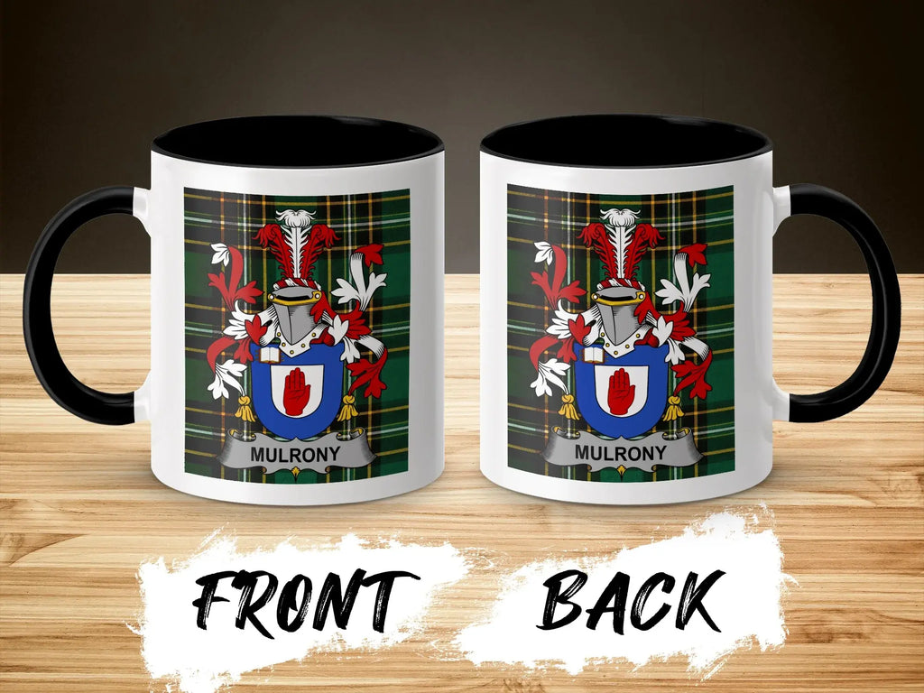 Mulrony Irish National Tartan ceramic accent mug