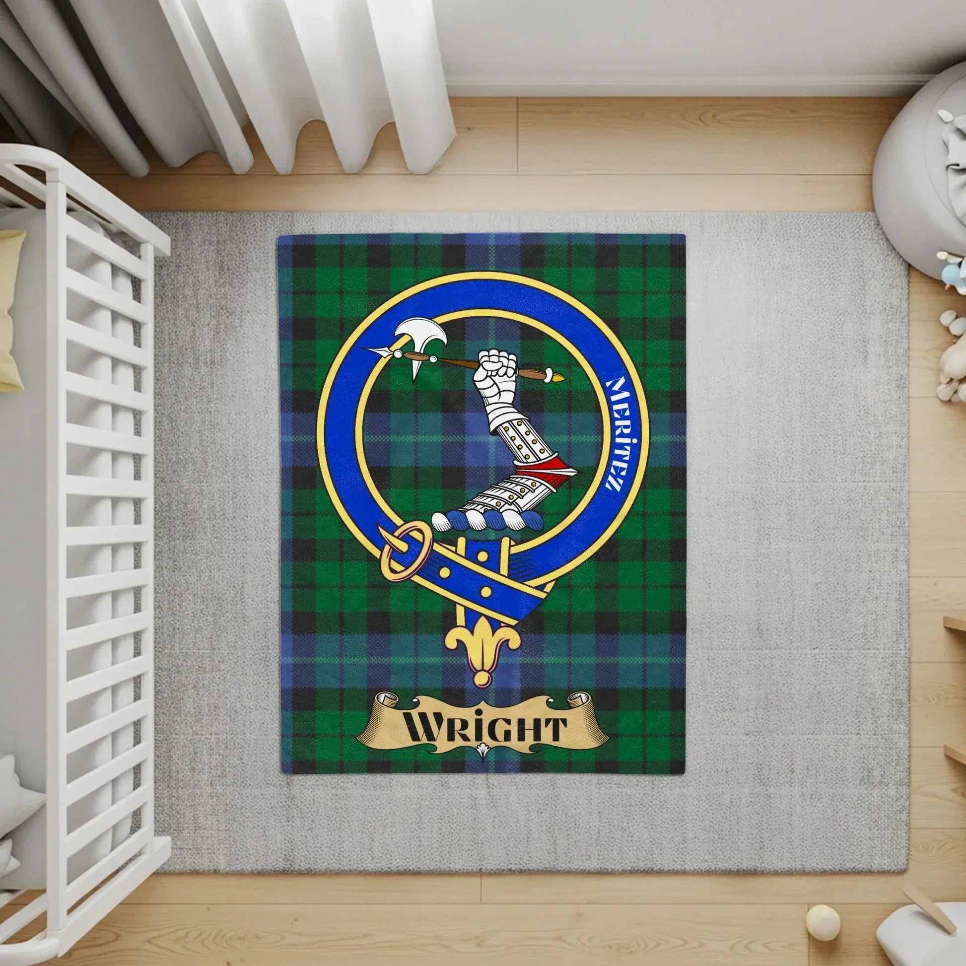 Custom Family Crest Pattern Oversized Rug product
