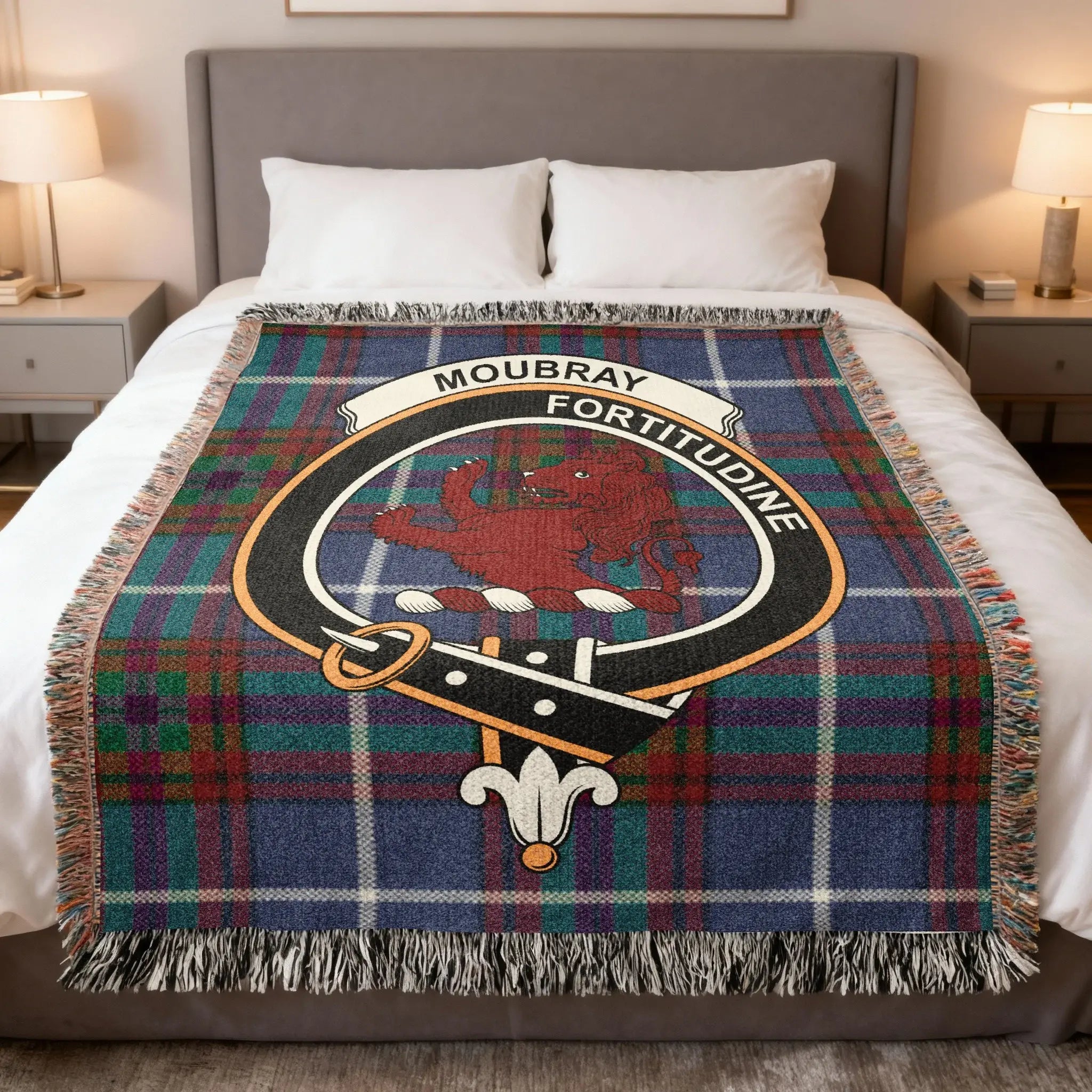 Moubray Fortitudine Tartan Plaid Decorative Blanket