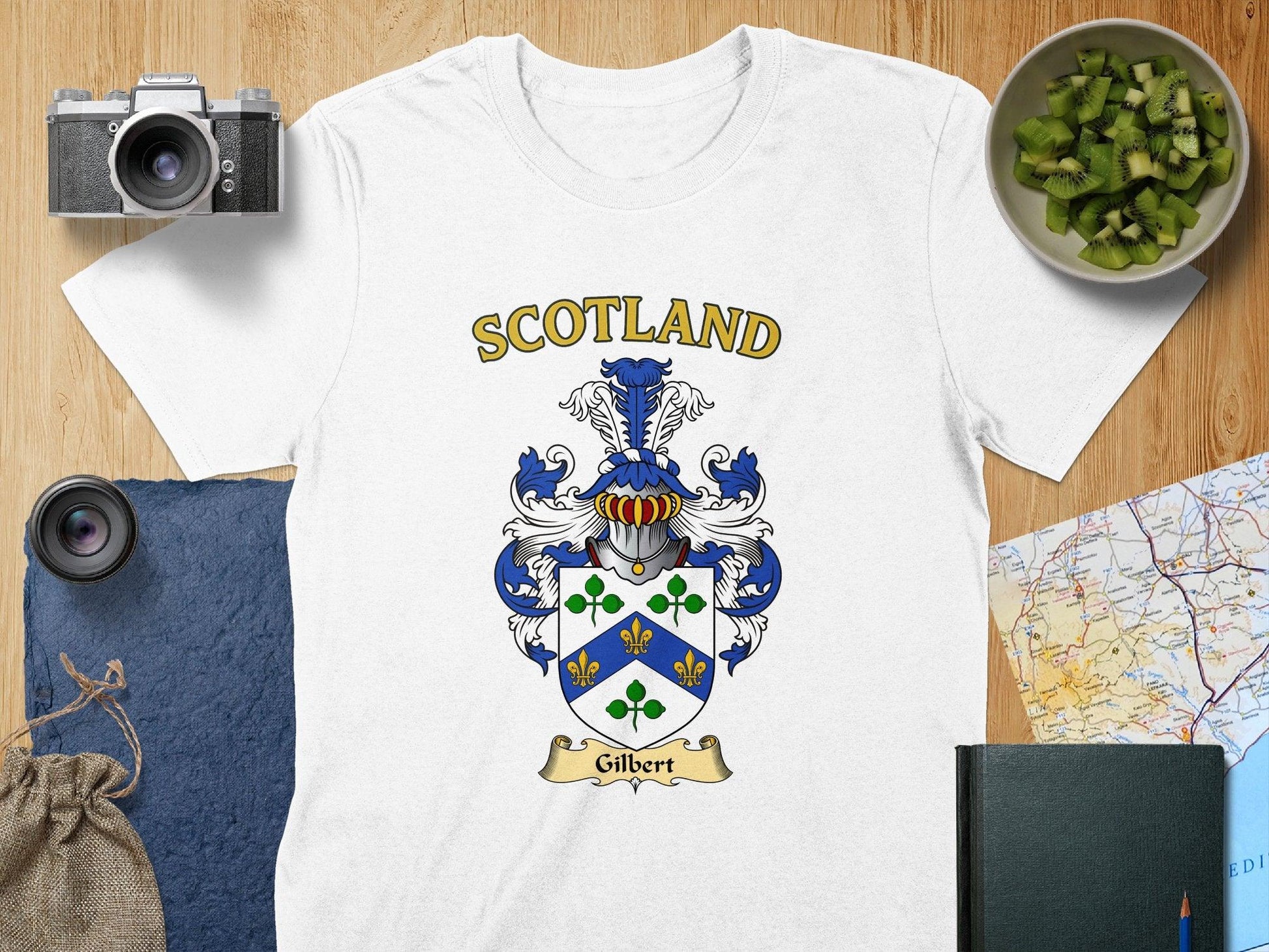 Gilbert Clan Family Crest Scotland T-Shirt - Celtic Ancestry Gifts