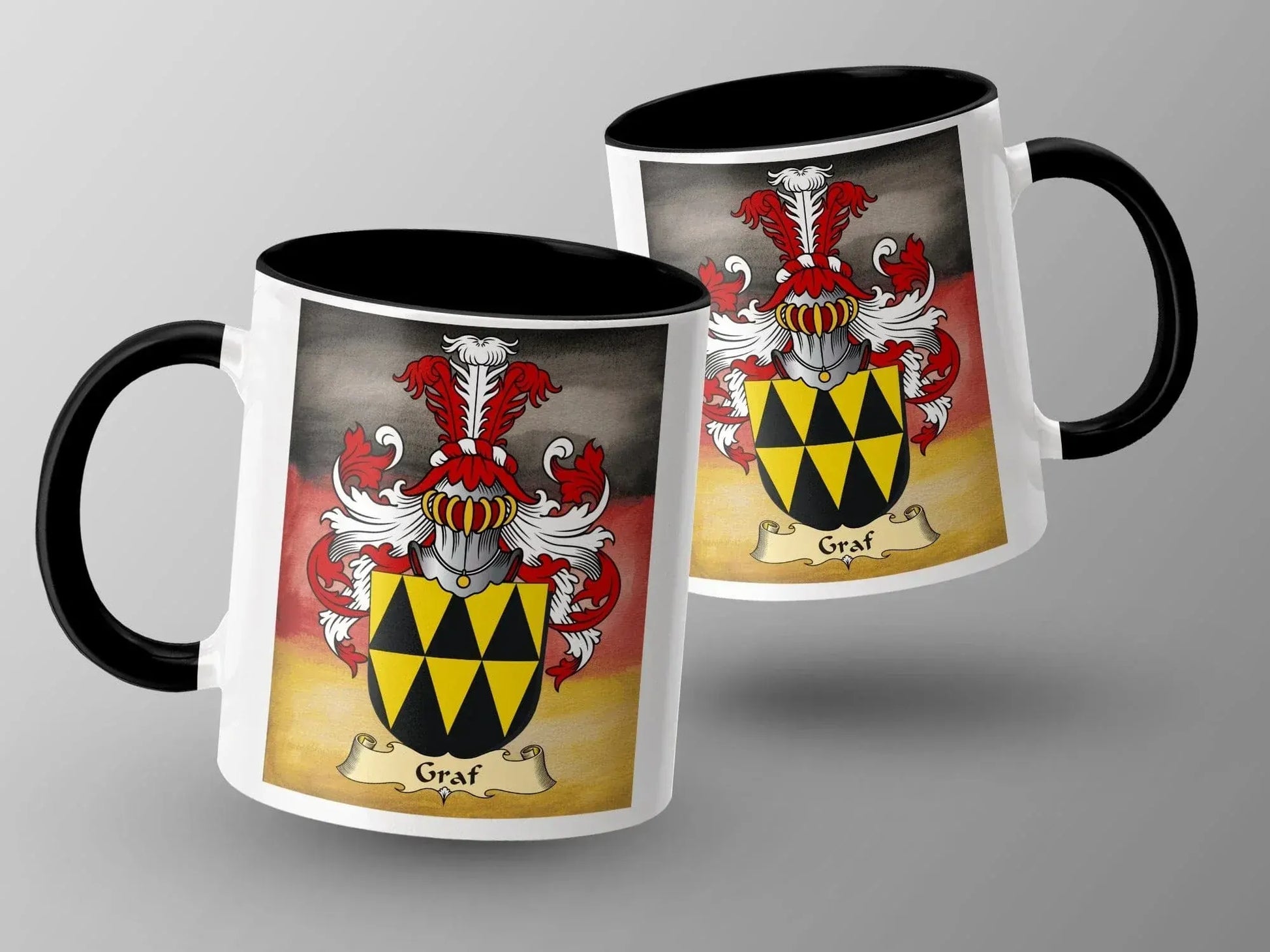 Personalized Family Crest Medieval Design Mug product type