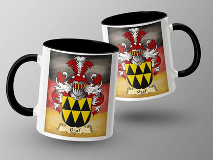 Personalized Family Crest Medieval Design Mug product type