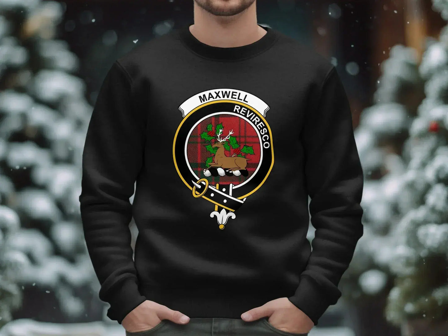 Scottish Maxwell Reviresco Clan Crest Sweatshirt product type
