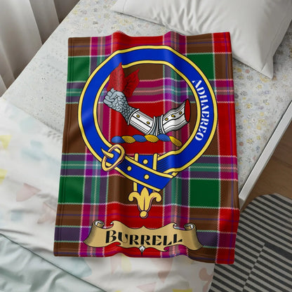 Clan Burrell Tartan Pattern Blanket product