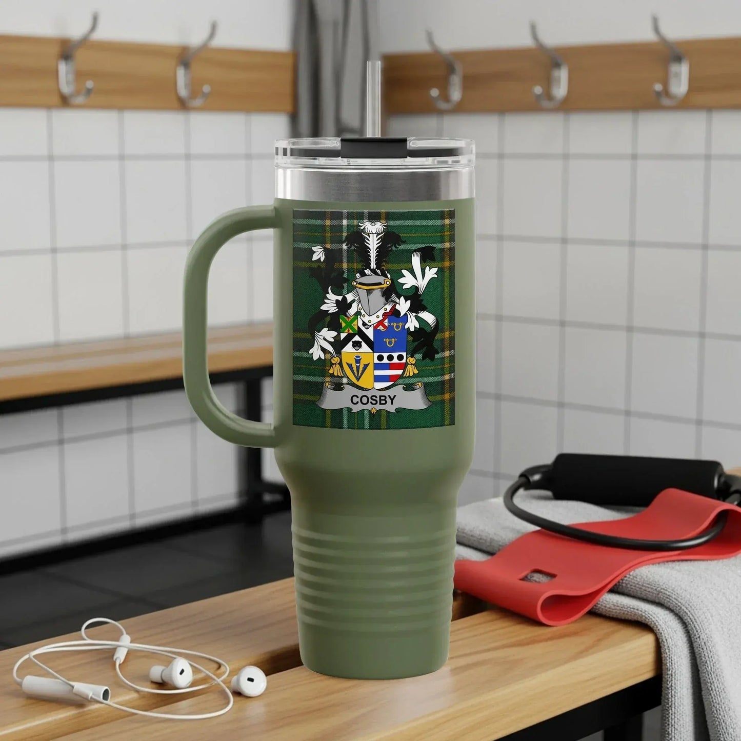 Stylish Personalized Coat of Arms Travel Mug product