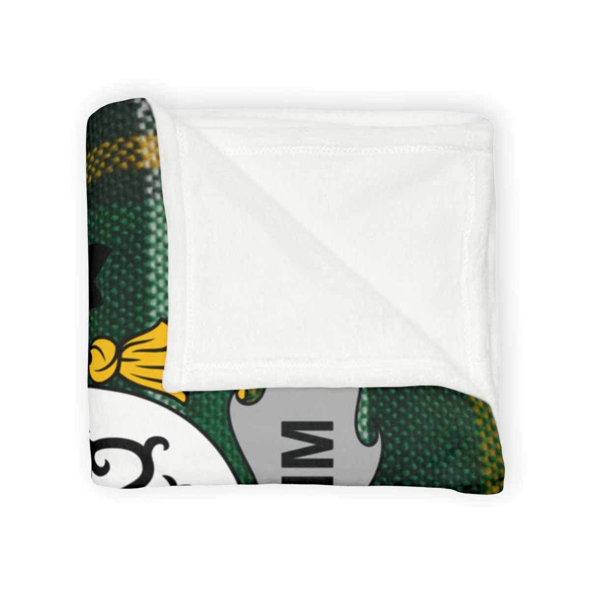 Unique Green and White Patterned Blanket product