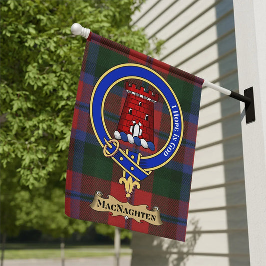 Macnaghten Crest with Tartan Background for Flag product
