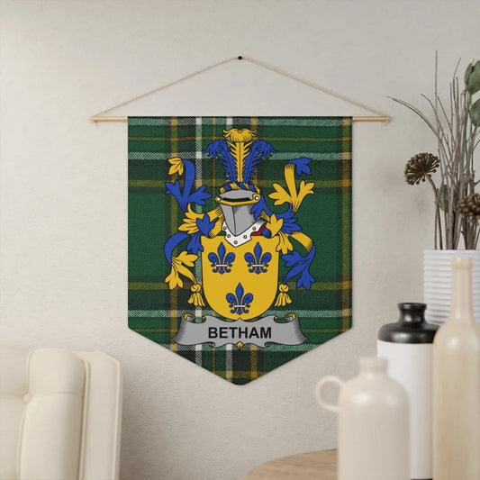 Personalized Family Crest Plaid Tartan Wall Hanging product