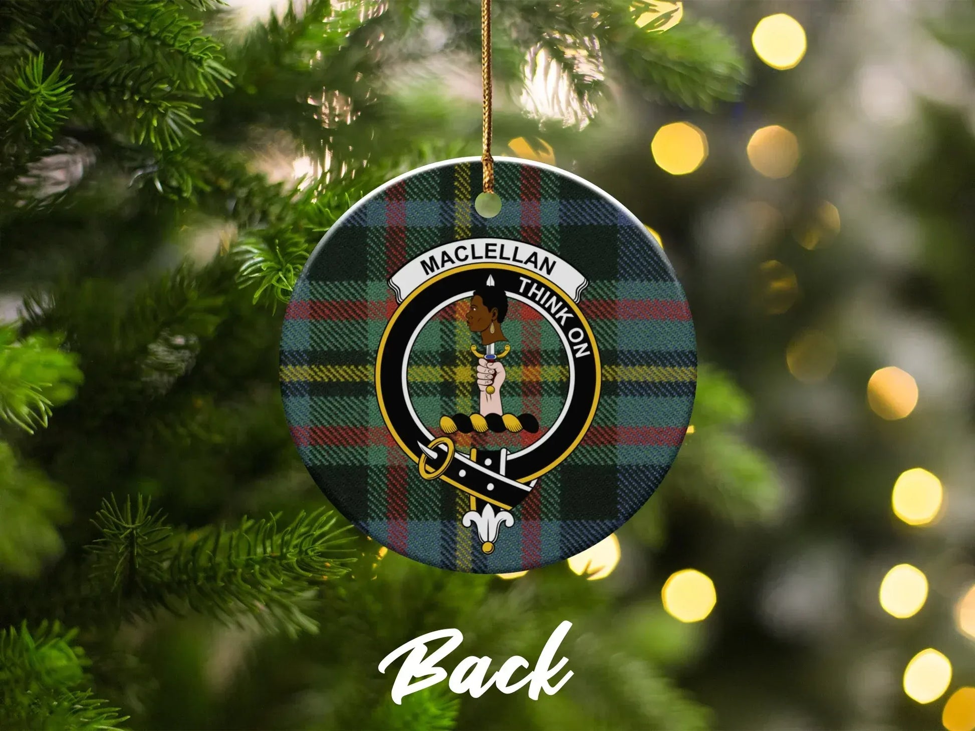 MacLellan Think On Clansman Crest Ornament product