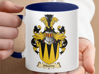 Mearns Scottish Clan Coat of Arms Crest Emblem Mug - Living Stone Gifts