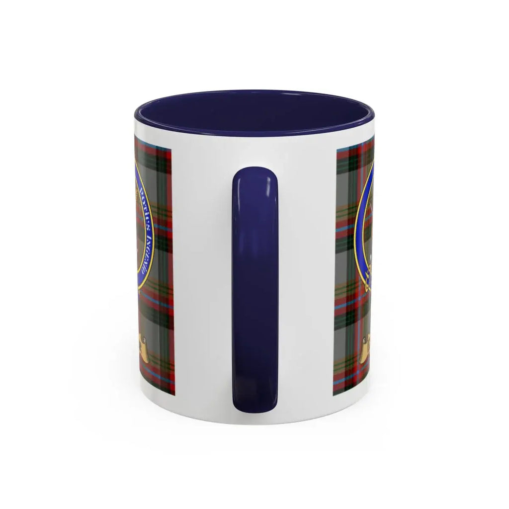 Edgar clan crest mug shown in 11 oz and 15 oz sizes