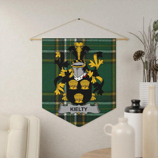 Family Crest Display Plaid Backdrop Wall Banner product