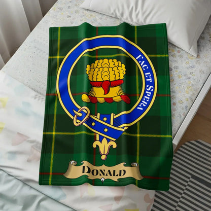 Donald Clan Crest Tartan Blanket product