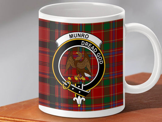 Munro Dread God Crest White Mug Scottish Clan product