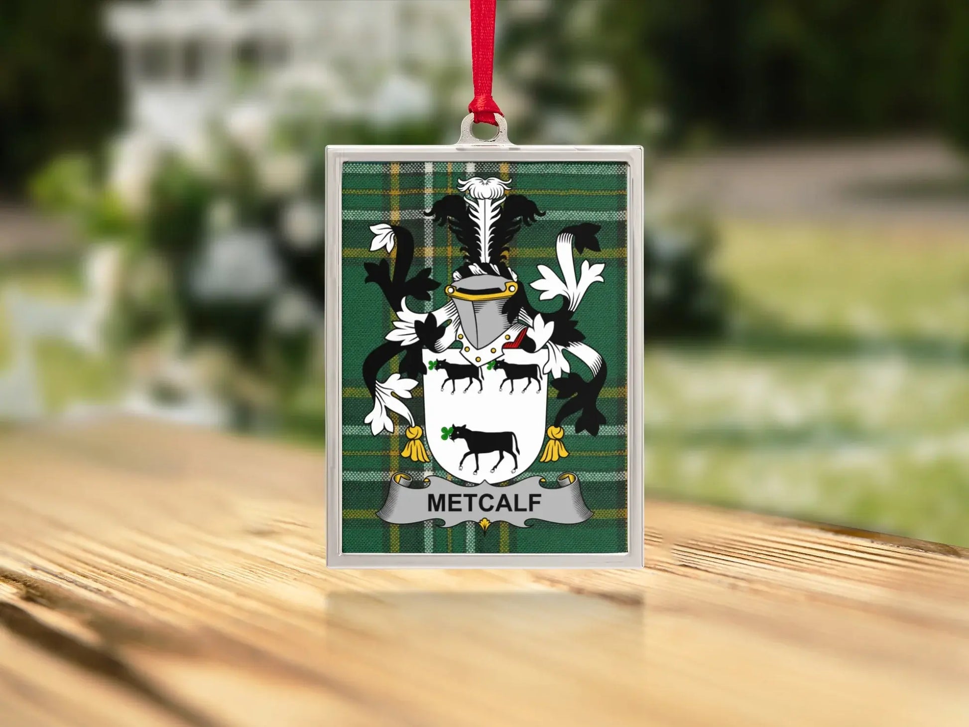 Metcalf Family Coat of Arms Hanging Decor product