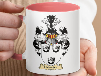 Hadwick Scottish Clan Coat of Arms Accent Mug - Living Stone Gifts