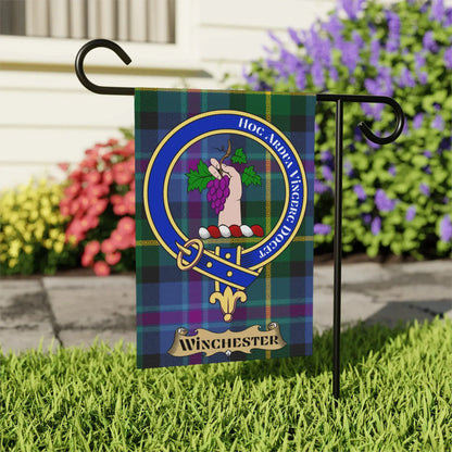 Winchester Crest and Motto Garden Flag product