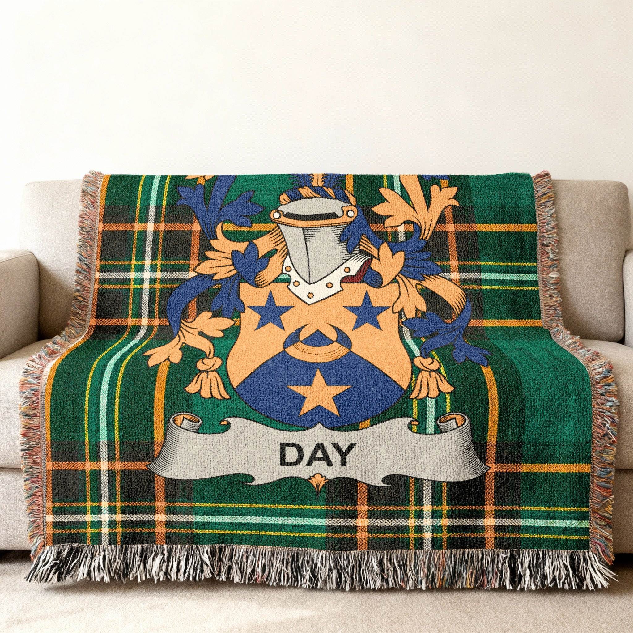 Day Family Crest Plaid Blanket Home Decor product type