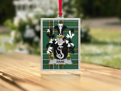 Personalized Family Crest Dane Ornament product