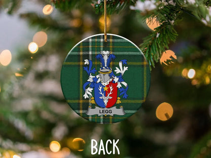 Personalized Family Crest Christmas Ornament product type