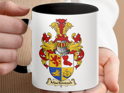 Mackintosh Scottish Coat of Arms Accent Coffee Mug - Living Stone Gifts