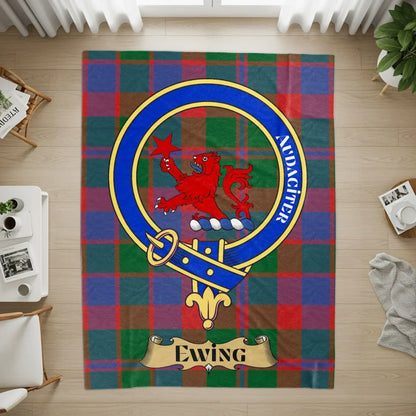 Ewing Clan Tartan Plaid Coaster Rug Unique Decor product