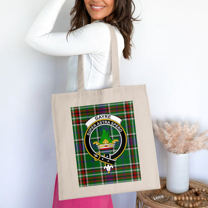 Gayre clan scottish tartan tote bag - Living Stone Gifts