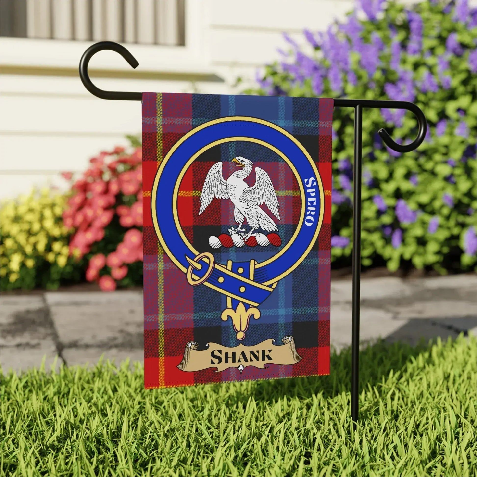 Clan Crest Tartan Design Personalized Flag product