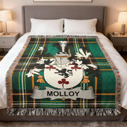 Molloy Irish Woven Blanket | O'Molloy Lords of Fera Cell Tartan Throw