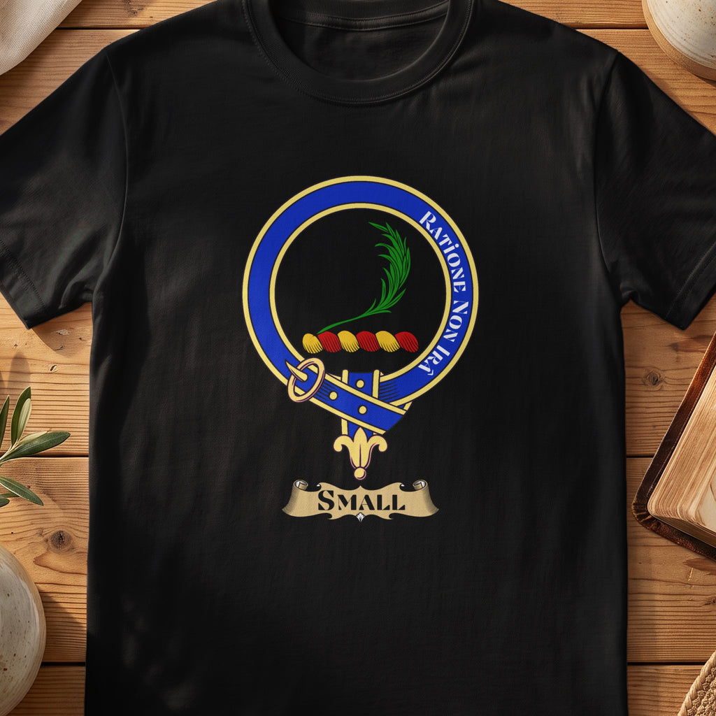 Small Scottish clan crest T-shirt in Black