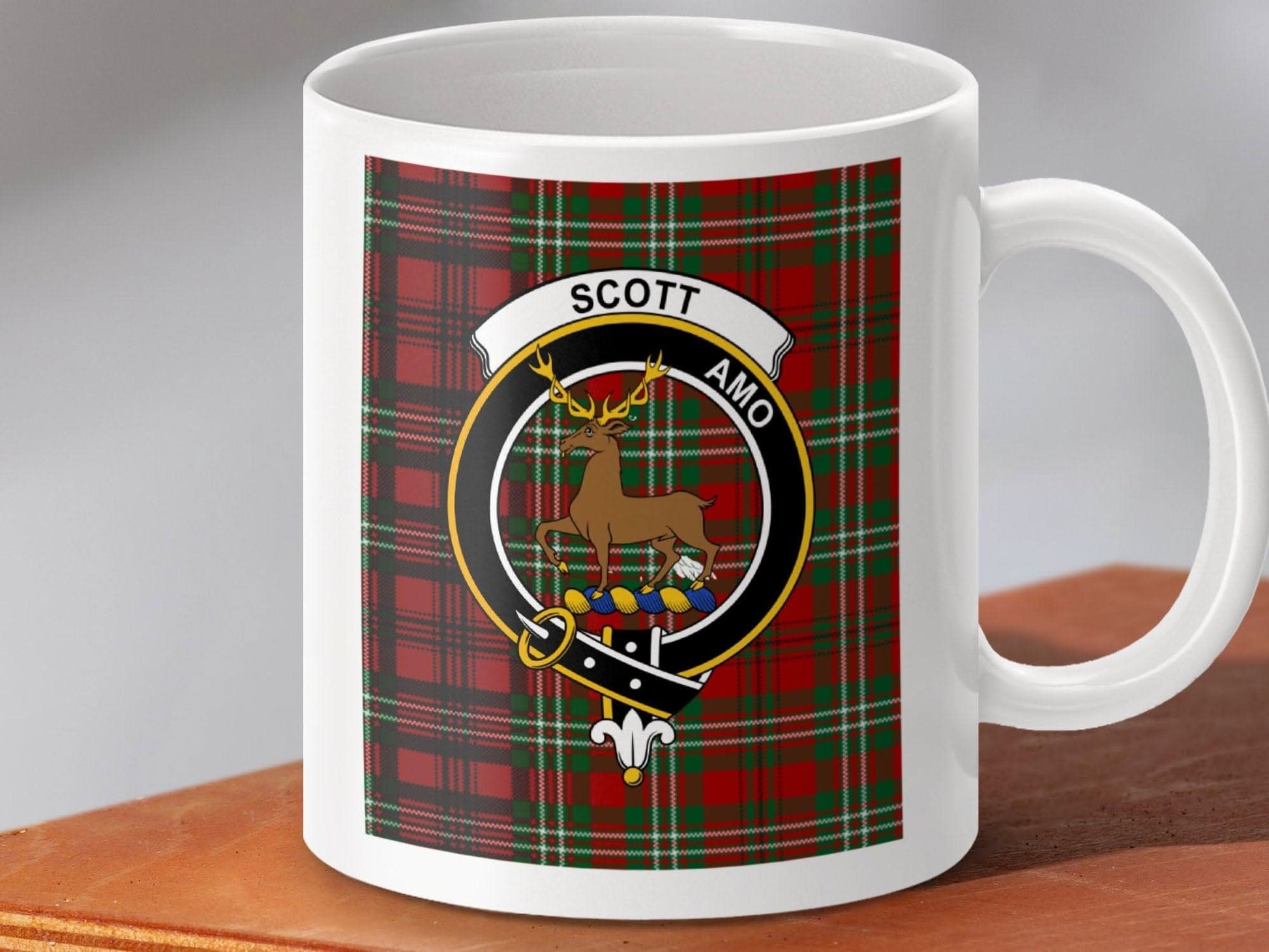 Personalized Scott Amo Plaid Design Mug product