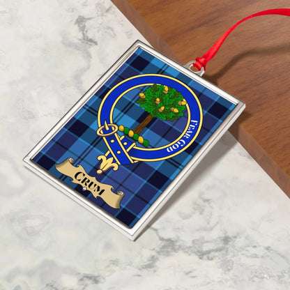 Scottish Clan Crest Tartan Personalized Ornament product