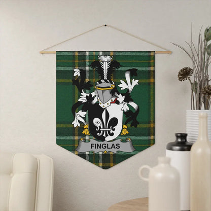 Personalized Finglas Family Crest Tartan Wall Banner product
