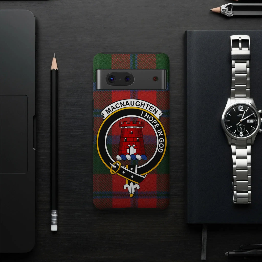 MacNaughten I Hope In God Clan Tartan Phone Case