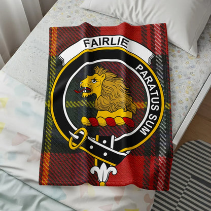 Fairlie Paratus Sum Lion Emblem Plaid Blanket product