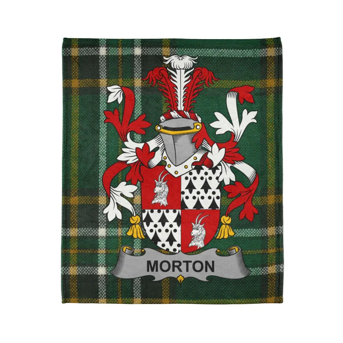 Morton Family Crest Plaid Pattern Blanket product