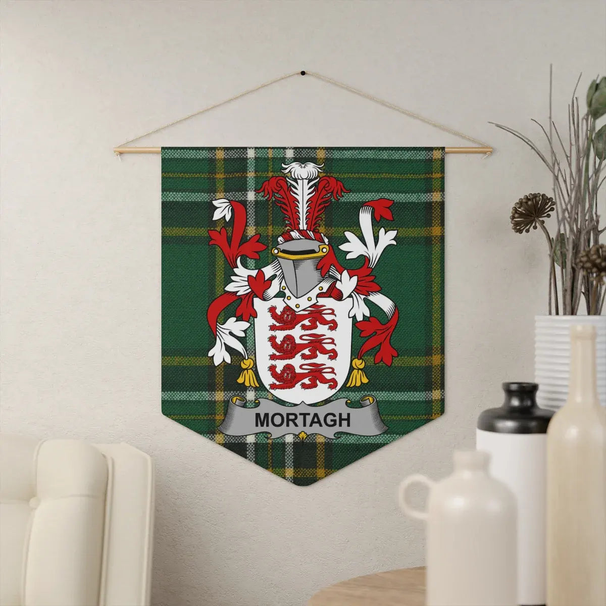 Family Crest Plaid Wall Hanging Tapestry product type
