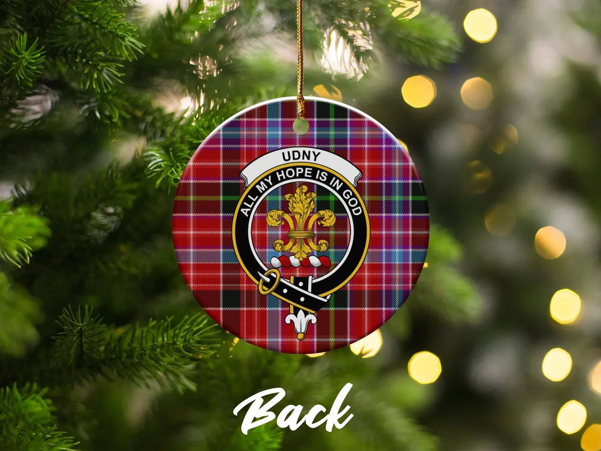 Udny All My Hope Is In God Christmas Tree Ornament product