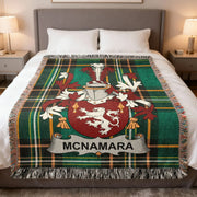 McNamara Irish Woven Blanket | Lords of Clancullion Tartan Throw